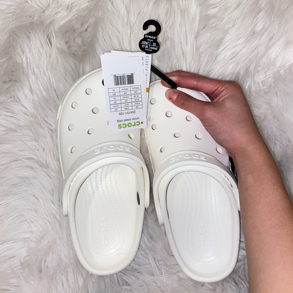 NEW crocs white